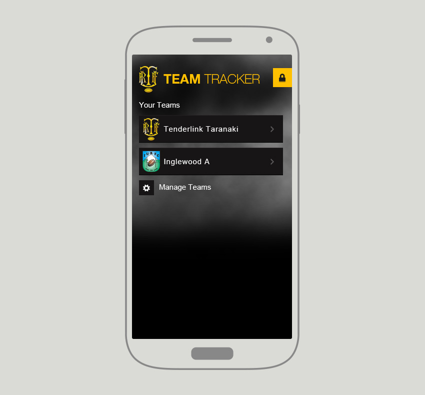 TRFU Team Tracker Screen Shot